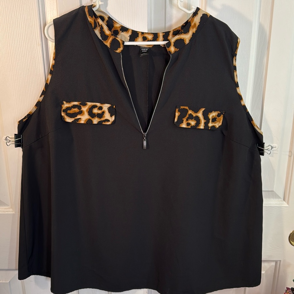 Shein curve blouse tank.